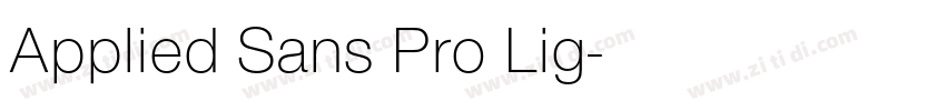 Applied Sans Pro Lig字体转换